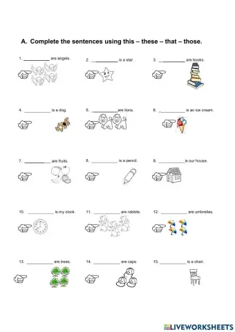 This these that those there