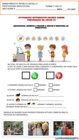 Atividades  - coronavírus