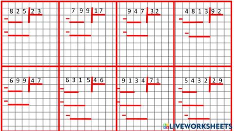 Divisiones con divisor de dos cifras