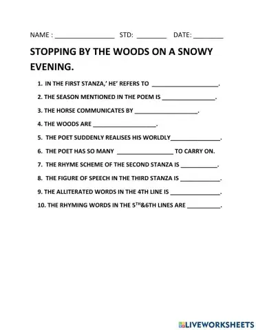 Stopping by the woods on a snowy evening.