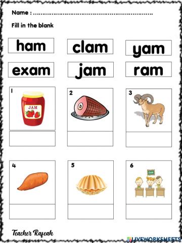 Fill in the blank am family