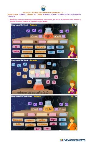 Nomenclatura de Química Inorgánica