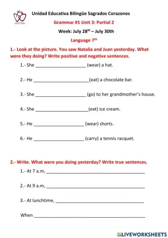 Past Progressive and Simple Past