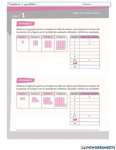 Patrones algebraicos