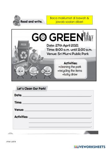 Go Green Campaign PPKI Y5