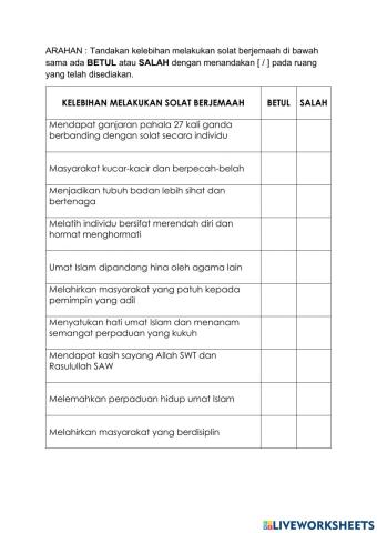 Kelebihan solat berjemaah