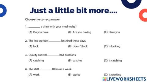 Present Simple- Present Progressive