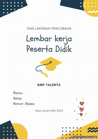 Teks Laporan Percobaan