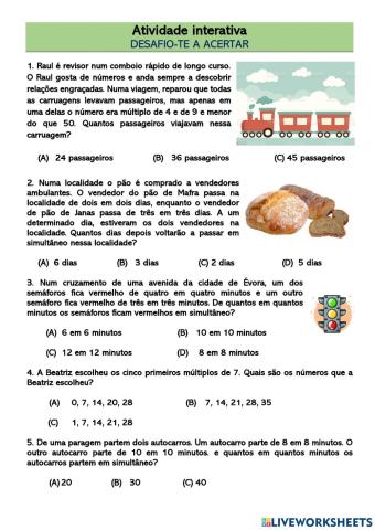 Desafio-te a... acertar