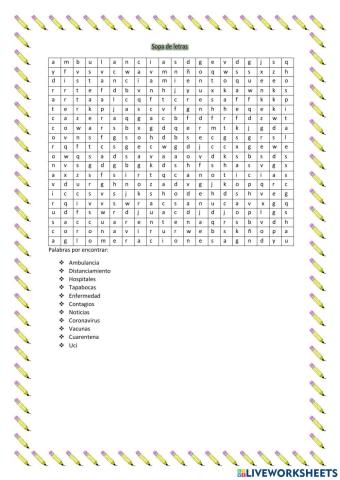 Sopa de letras, Exposición Castellano