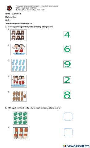 Membilang Bilangan 1-10