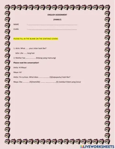 How does your family look like?