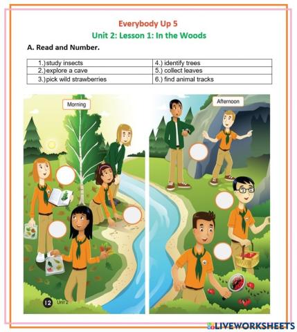 Everybody Up Unit 2: Lesson 1 A