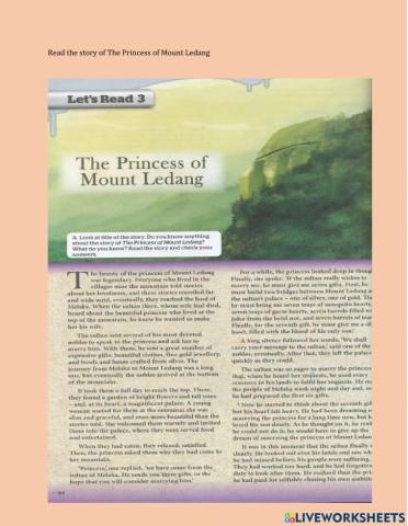 The Princess of Mount Ledang