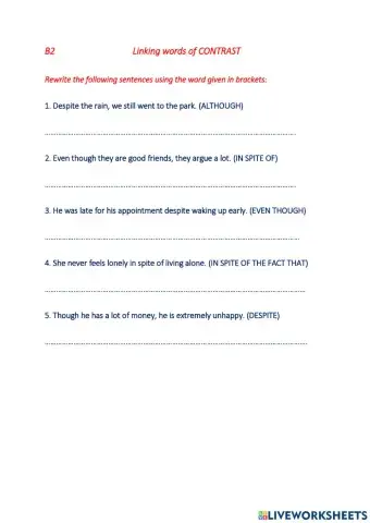 B2 Linkers of contrast