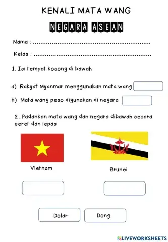 Mata wang asing - Negara ASEAN