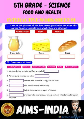5th-science-ps01- food & health