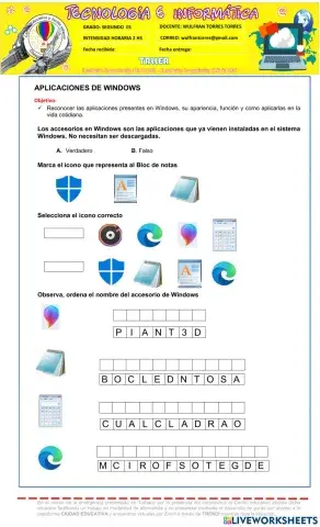 Accesorios de windows