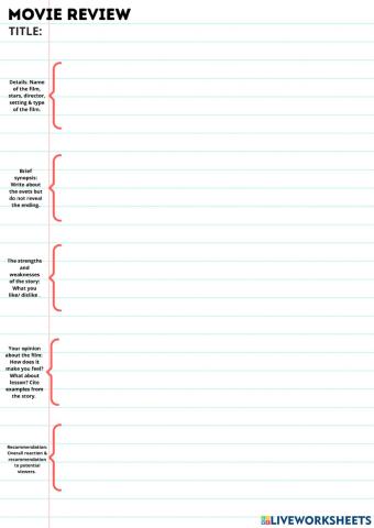 Movie review (templet)