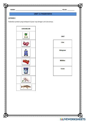 Unit 11 pasar raya