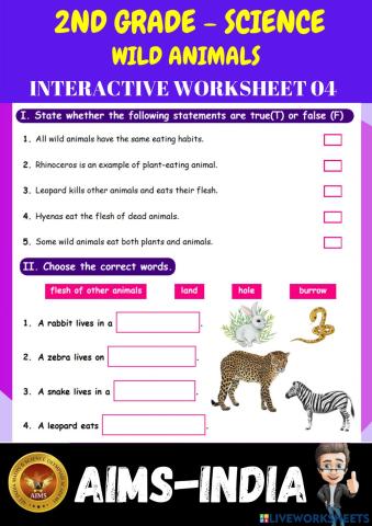 2nd-science-ps04-wild animals