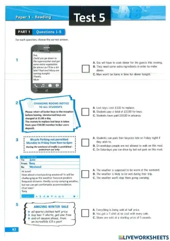 7A Test5 Reading p82-83