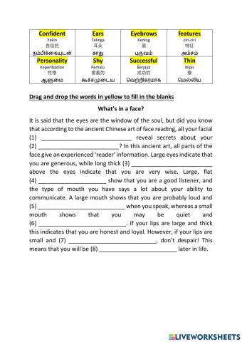 Body Parts (Form 2 Unit 1 Non-Textbook - English Pulse 2)