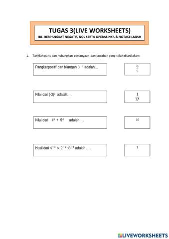 Bil. berpangkat negatif, nol & bentuk baku