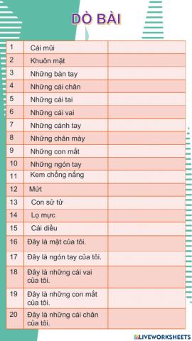 Dò bài lớp 3 30-7