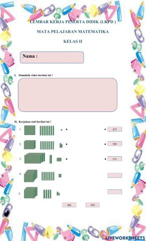 Lkpd matematika kelas 2