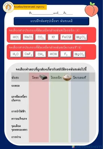 Chemical bonding (in thai)