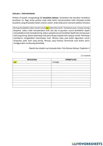 Tatabahasa bm tingkatan 5