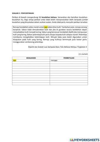 Tatabahasa bm tingkatan 5