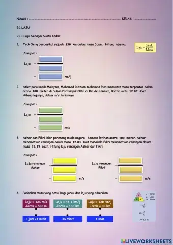 9.1.1 laju sebagai suatu kadar