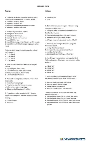 Letak dan Luas Indonesia