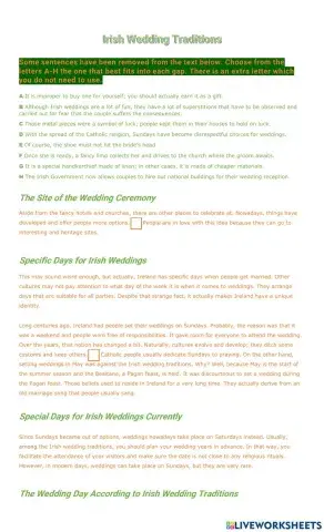 Irish Wedding Traditions