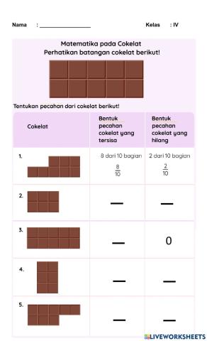 Pecahan Coklat