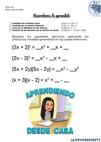 Recordando lo aprendido