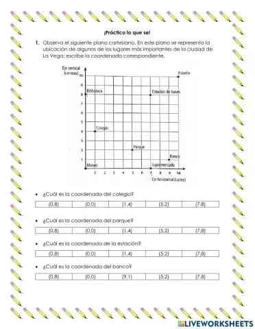 Practico en el plano cartesiano