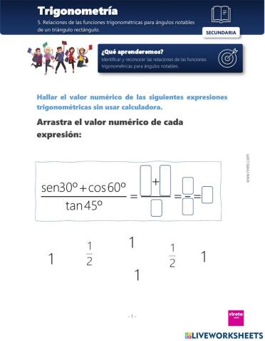 Ángulos Notables trigonometría
