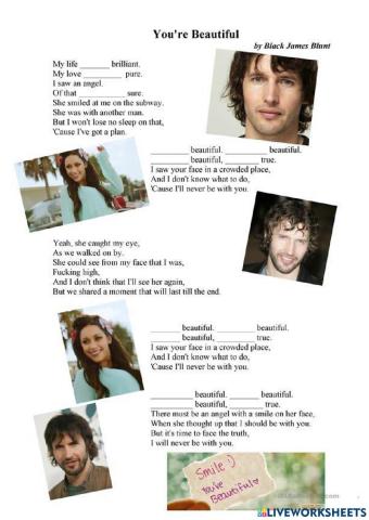 Listening activity verb to be