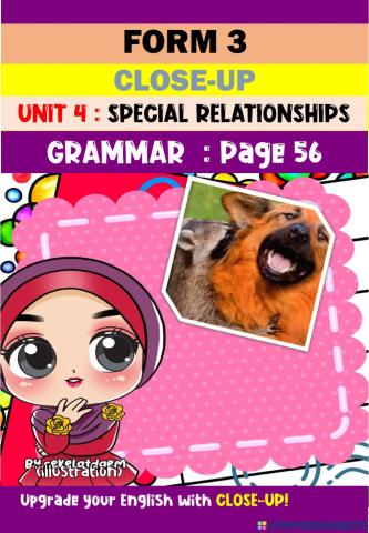Close-up Unit 4 (page 56: Grammar)