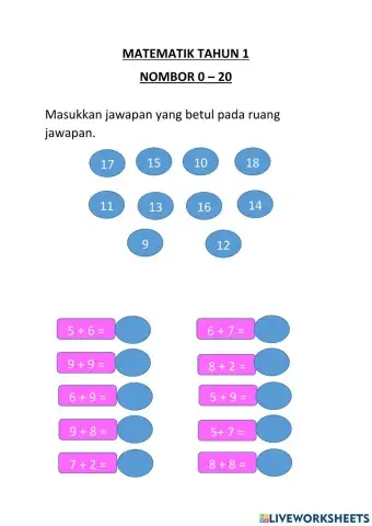 Tambah Matematik Tahun 1