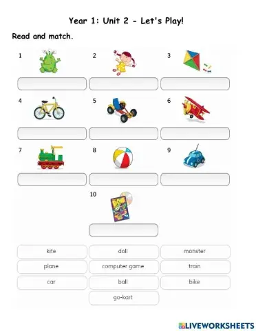 Unit 2 Let's Play (Toy)