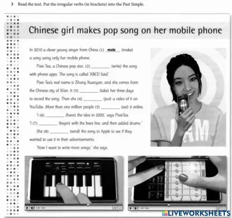 Past Simple Irregular (New Headway Elem WB Unit 6)