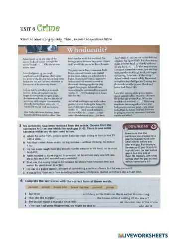 Form 5 Download Unit 6 Crime