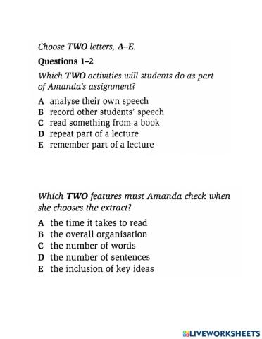 Complete Unit 3-Listening