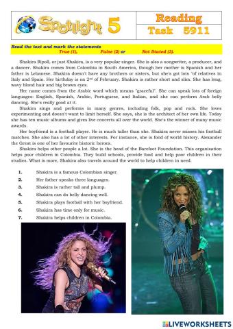 Spotlight 5 Task 5911