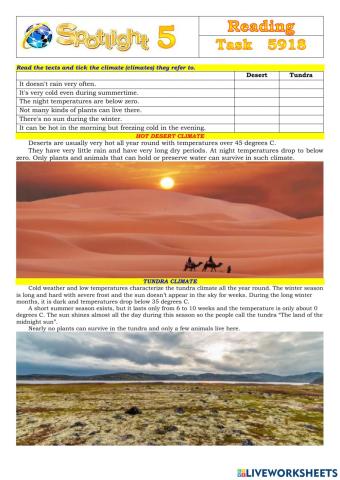 Spotlight 5 Task 5918