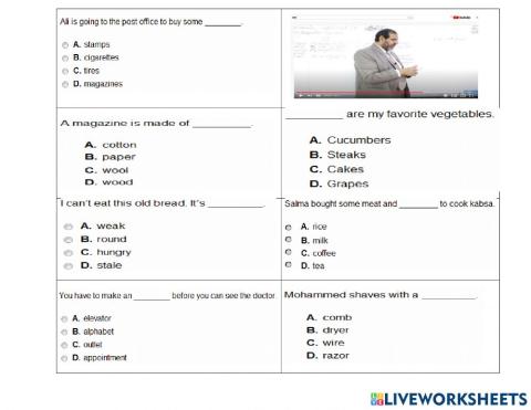 Vocabulary Exercises(4)